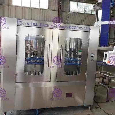 Carbonated Drink Beverage PET Plastic Glass 3 In 1 Monobloc Bottle Filling Machine / Equipment / Line / Plant / System
