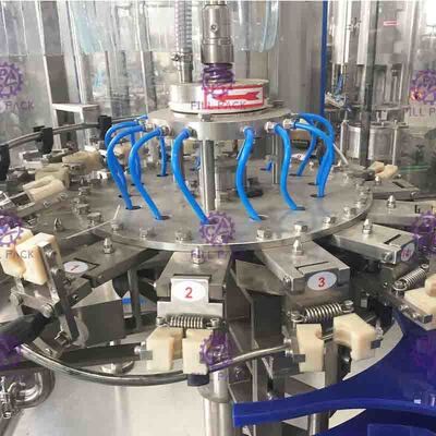 PET Plastic Glass 3 In 1 Monobloc Gas Drink Beverage Water Wine Bottle Filling Machine / Equipment  / Plant / Syst