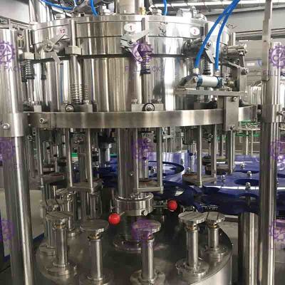 Carbonated Water Juice Wine PET Plastic Glass 3 In 1 Monobloc Bottle Filling Machine / Equipment / Line / Plant / System