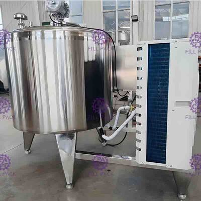 6000L Fresh Milk Direct Cooling Refrigerator System SUS304 Jacket Storage Tank Horizontal Type