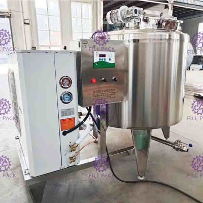 6000L Fresh Milk Direct Cooling Refrigerator System SUS304 Jacket Storage Tank Horizontal Type
