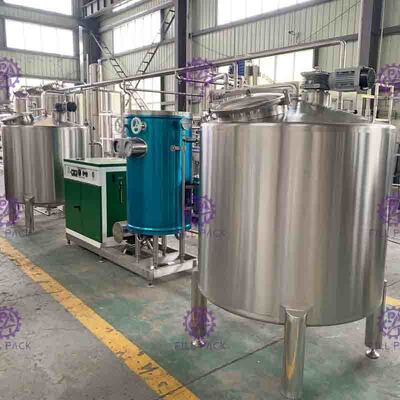 Flavored Beverage Juice Mixing Processing Line 7000L/H With UHT Plate Sterilizer