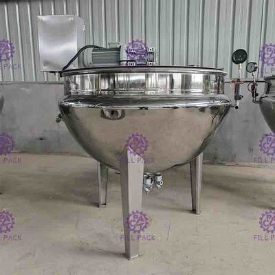 2000LPH Three layers Beverage Processing Equipment With Agitator