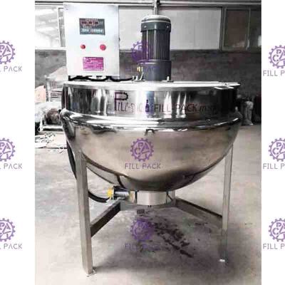 Electrical Heating Stainless Steel Industrial Steam Jacketed Kettle Tiltable 400L Capacity