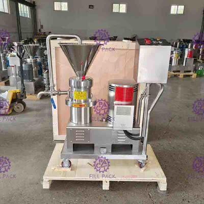 SUS304 Stainless Steel Colloid Mill , Peanut Butter Processing Blender Machine