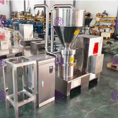 SUS304 Stainless Steel Colloid Mill , Peanut Butter Processing Blender Machine