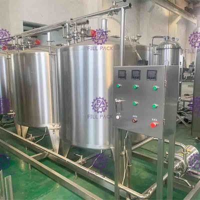 Semiauto CIP Cleaning System 500L Tank For Dairy / Beer / Beverage Processing Line