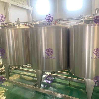 Semiauto CIP Cleaning System 500L Tank For Dairy / Beer / Beverage Processing Line