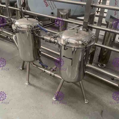 SUS 304 Juice Processing Equipment steam heating mixing line