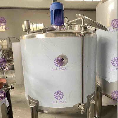 Auto Fruit Juice Processing Equipment 200L Solid Sugar Melting Pot Double Layer