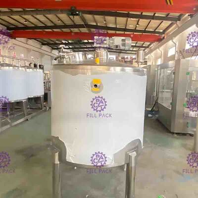 Auto Fruit Juice Processing Equipment 200L Solid Sugar Melting Pot Double Layer