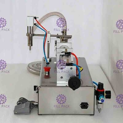 25bpm Pneumatic Paste Filling Machine Mineral Water Filling Machine With Foot Switch