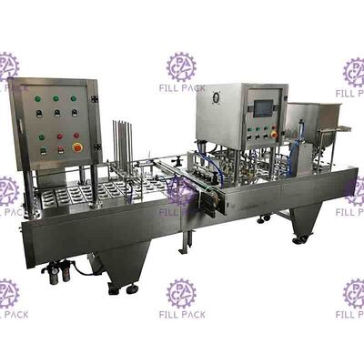 8 Lines Automatic Cup Washing Filling Sealing Machine Sealing Packaging Plant Device