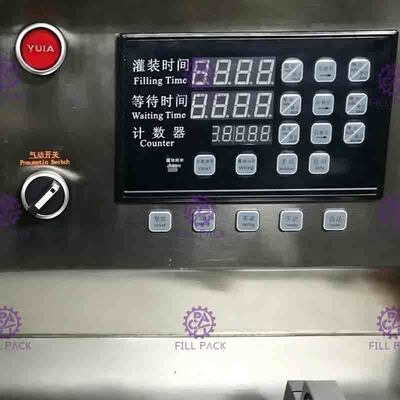Semi Automatic Stand Up Pouch Water Filling Machine Desktop 10 Nozzles Juice Milk