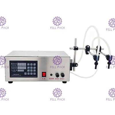 2Heads Semi Automatic Water Filling Machine Electric Digital Control Pump Liquid Bottle