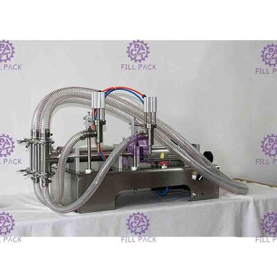 Pneumatic Liquid Filling Divice Double Heads 1000BPH Beverage