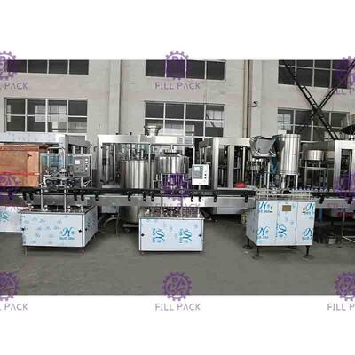 SUS304 / SUS316 Water Bottle Filling Machine , Small Scale Pure Liquid Filling Line