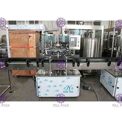SUS304 / SUS316 Water Bottle Filling Machine , Small Scale Pure Liquid Filling Line