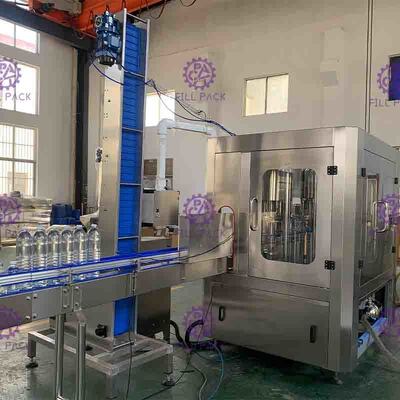 PLC Control PET Rinsing Filling Capping Machine With Touch Screen