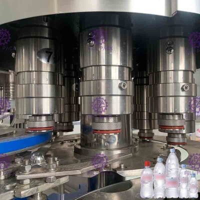 3 In 1 Monoblock Mineral Water Filling Capping Machine 10000BPH Plastic Bottle Rinsing