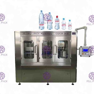 Automatic drinking water bottling machine , High Speed filling machine