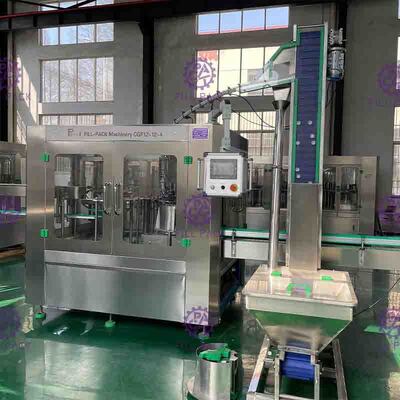 12 - 12 - 5 Monoblock 5L Liquid Filling Machines With Belt Lubrication Function
