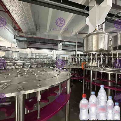 Polygon Pure Water Filling Machine With Streamline Dial Wheel And Low Gravity