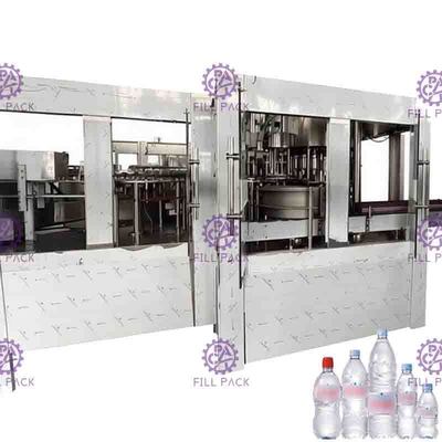 Polygon Pure Water Filling Machine With Streamline Dial Wheel And Low Gravity