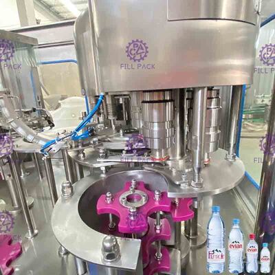 Non - Carbonated Drink Automatic Filling Machine 1200bph Rotary 3 In 1