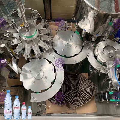 Non - Carbonated Drink Automatic Filling Machine 1200bph Rotary 3 In 1