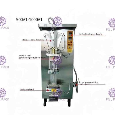 500ml Full Closed Water Sachet Filling Machine Quick Open With Uv Sterilizer