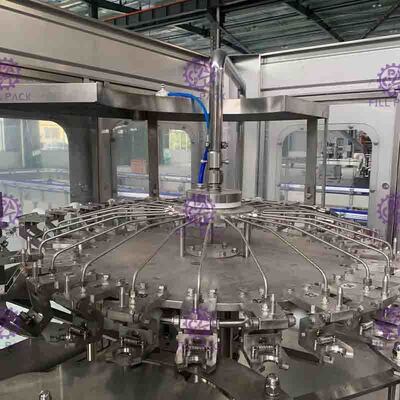 High Speed Mineral Water Filling Machine , Automatic 18 Heads Monoblock Machine