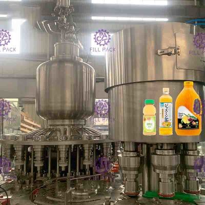Monoblock 3 in 1 Hot Filling Machine suitable for juice bottling