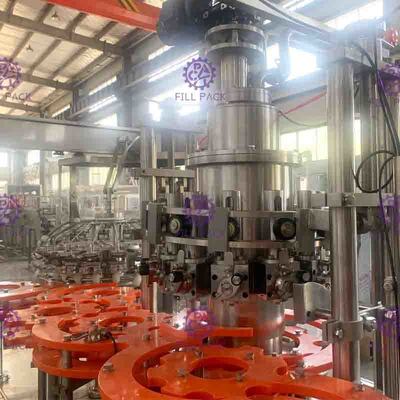 Touch Rotary Juice Filling Machine 18 Heads 4.5KW Stainless Steel