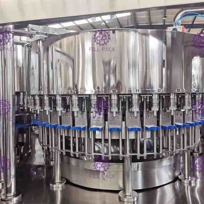 24 Head Juice Filling Machine 8000 Plastic Bottles Per Hour Screw Caps