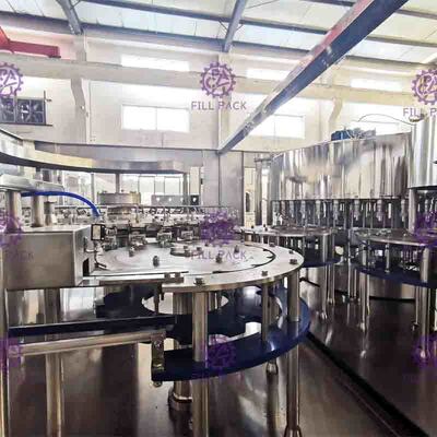 24 Head Juice Filling Machine 8000 Plastic Bottles Per Hour Screw Caps