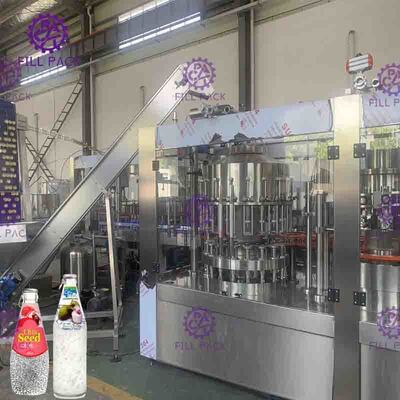 Fully Automatic Monoblock Hot Filling Machine Fruit Juice Processing Equipment 0.3L - 2L