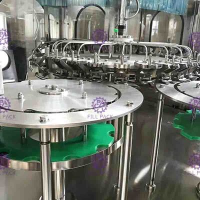 Automatic 4 In 1 Juice Filling Machine PET Bottles Monoblock Pulp Fruit Granule