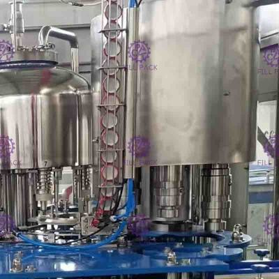 Auto 3 In 1 Pulp Granule Orange Juice Filling Equipment With TWIST OFF Screw Cap