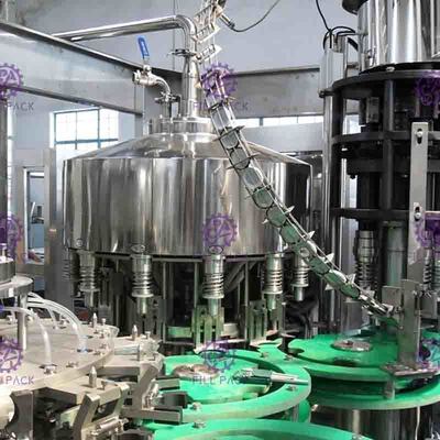 4.2Kw Full Automatic Non - Gas Juice Drink Filling Machine For Glass Bottle