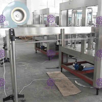 Monoblock Liquid Filling Machine , 5 In 1 Plastic Bottle Pulp Juice Filler