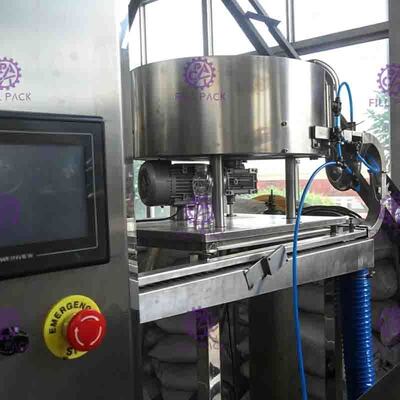 Monoblock Liquid Filling Machine , 5 In 1 Plastic Bottle Pulp Juice Filler