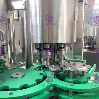 38mm Bottle Neck 12 Head Juice Filling Machine With Temperature Control