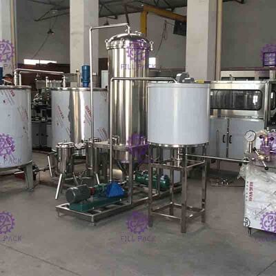 Complete line include Juice Filling Machine and mixing processing packing labeling