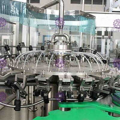 Full Auto Glass Bottle Liquid Filling Machine , Fruit Juice Filler 8000BPH