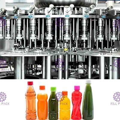 SUS304 2L Plastic Bottle Fruit Juice Packing Machine 4000BPH With Homogenizer
