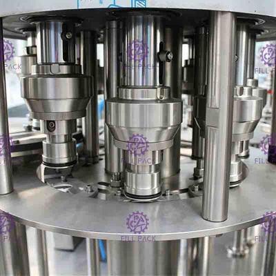 4 In 1 Plastic Bottle Liquid Filler Machine PLC Control With Touch Screen