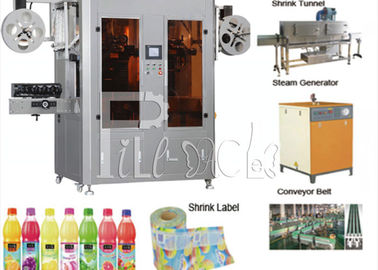 Two / Double Head PVC PET / Plastic Bottle Sleeve Shrink Labeling / Labeler Machine / Equipment / Plant / System