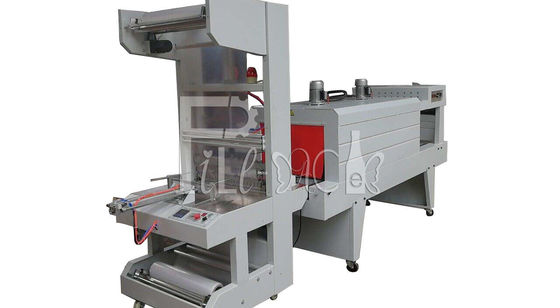 Semi Automatic PE Film Wrapping Cutting Shrink Tunnel Packing Machine