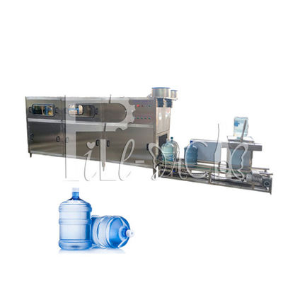 PLC 300BPH 18.9L Pure Water Bottle Filling Machine Corrosion Resistant